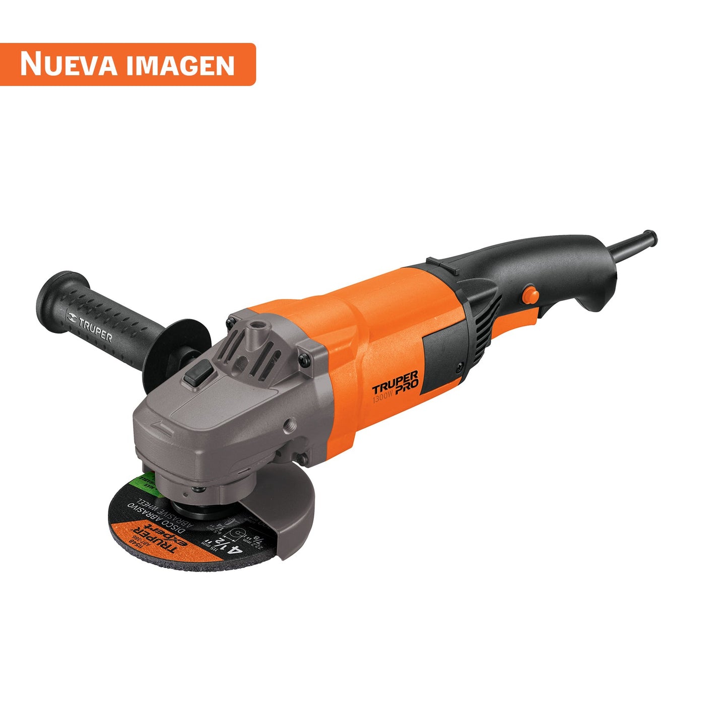 Esmeriladora 4 1/2 pulg, 1,300 W truper pro