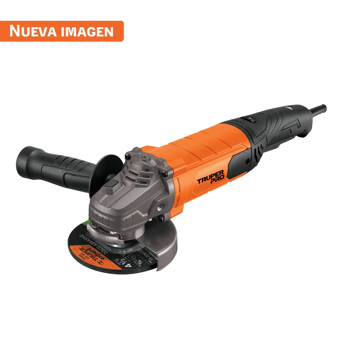 Esmeriladora 4 1/2 pulg, 1,100 W truper pro