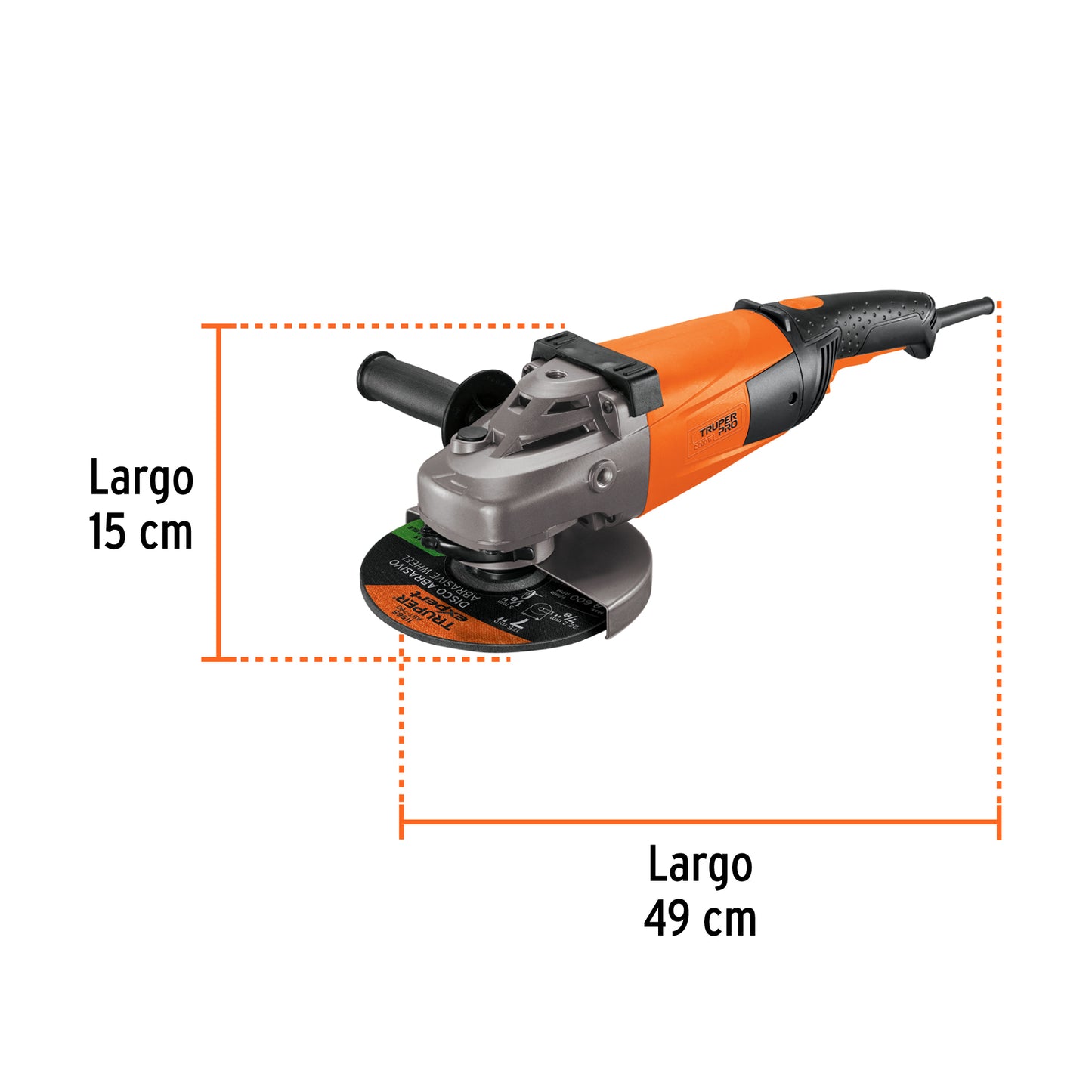 Esmeriladora 7 pulg, 2,200 W truper pro