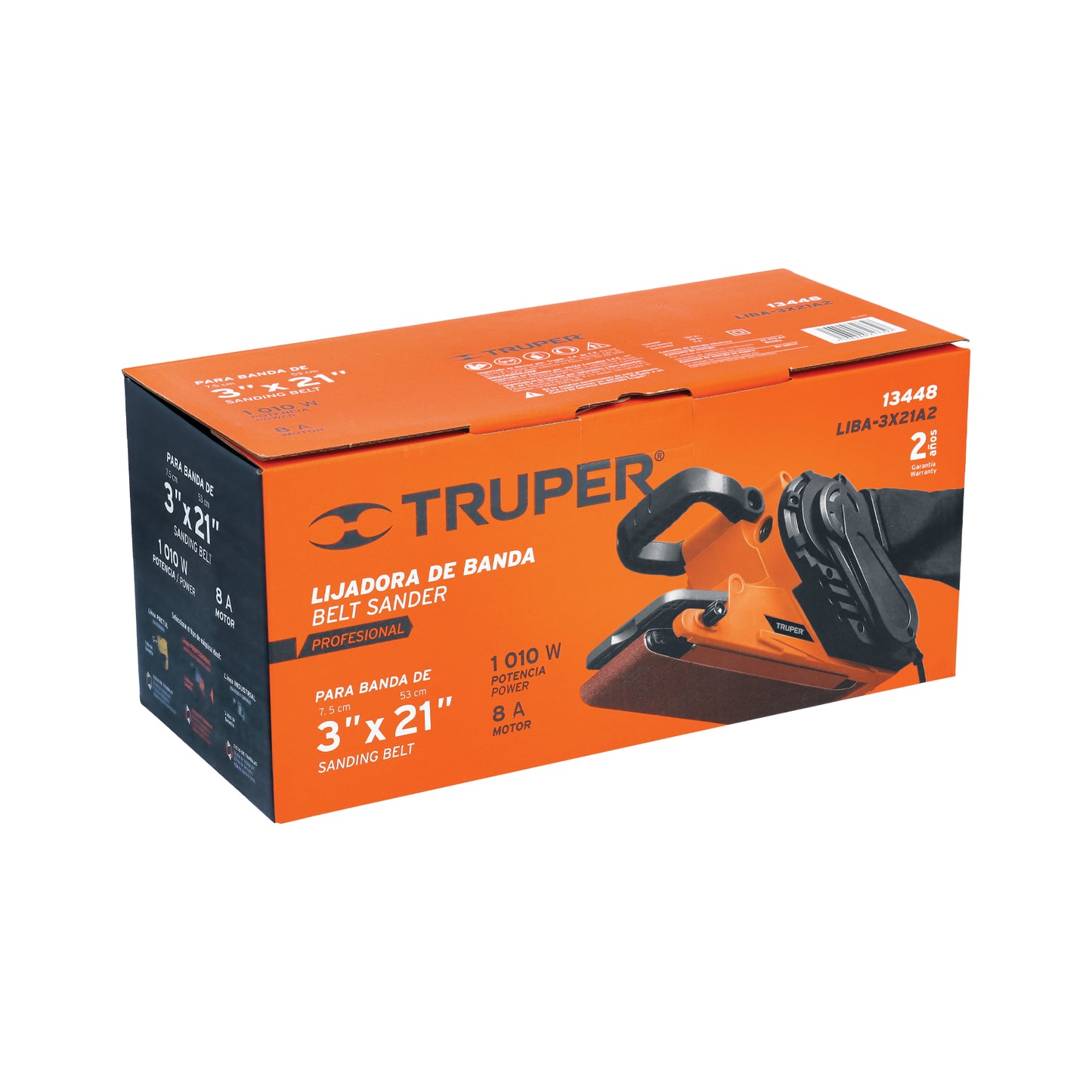 Lijadora de banda 3 x 21 pulg, 1,010 W