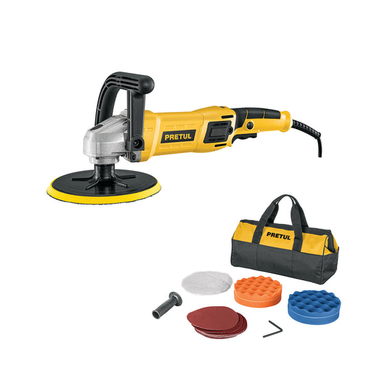 Pulidora rotativa 7 pulg, 1,200 W pretul
