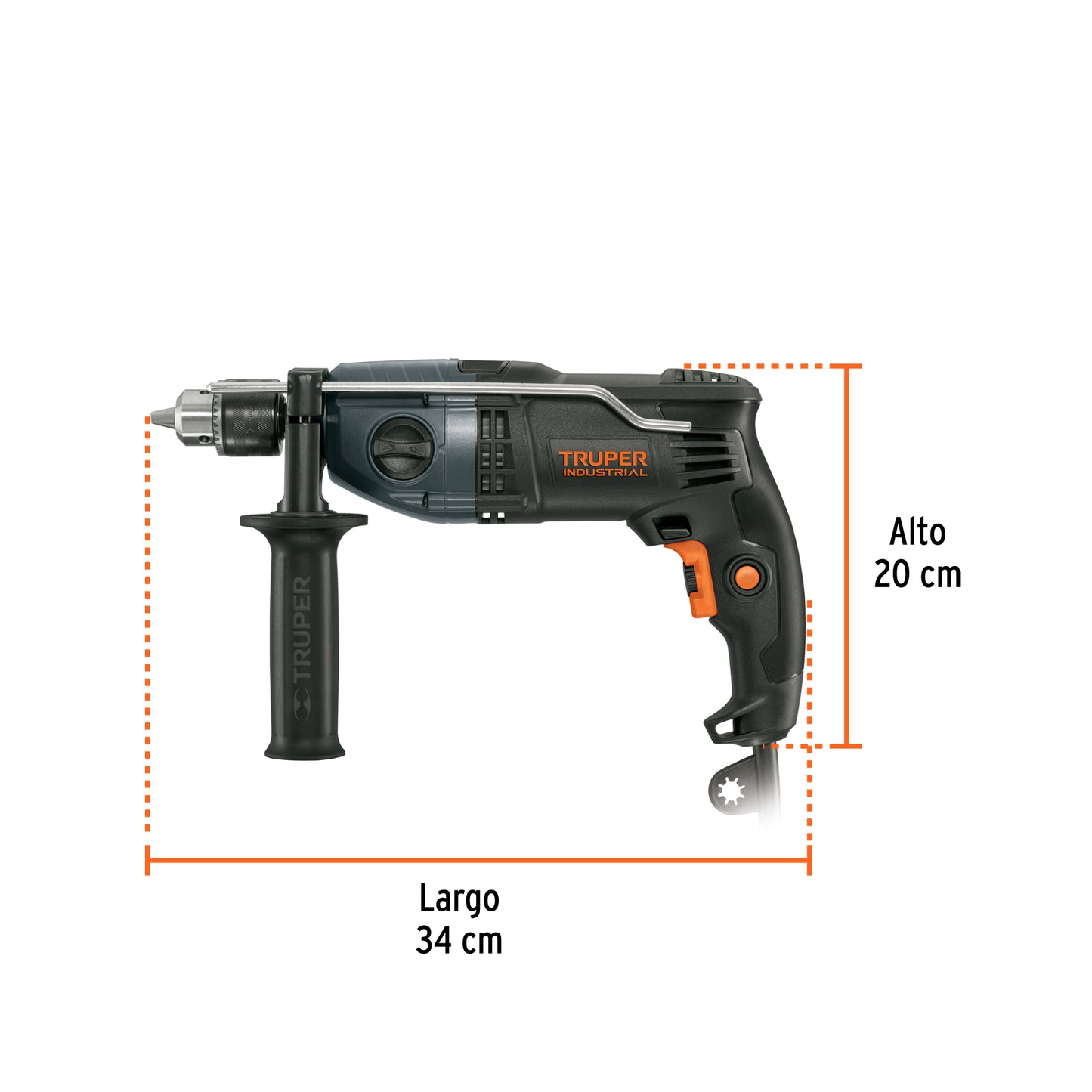 Rotomartillo 900 W, 1/2 pulg truper industrial