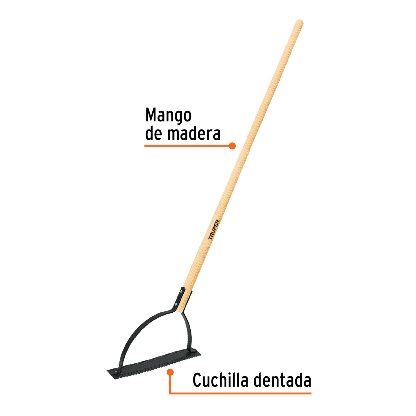 Cortador de maleza TRUPER, mango de madera 30"
